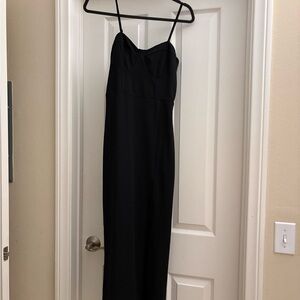 Inspired Hearts Classic Black Maxi Dress